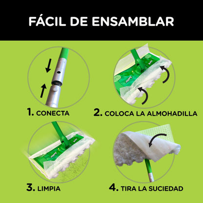 Swiffer Mopa Kit Seco y Humedo trabajo regular y pesado 1 kit - Puntolimpieza