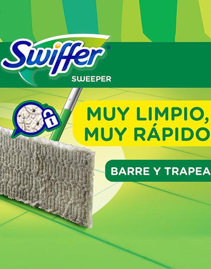 Swiffer Mopa Kit Seco y Humedo trabajo regular y pesado 1 kit - Puntolimpieza