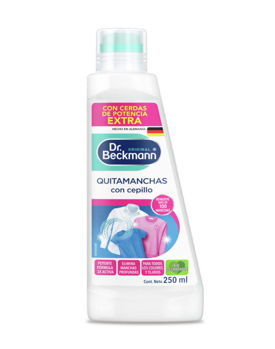 Dr. Beckmann Quitamanchas Prelavado con Cepillo 250 cc