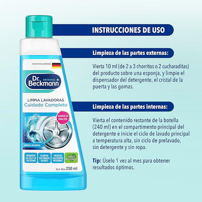 Dr. Beckmann Limpia Lavadoras 3 x 250 cc