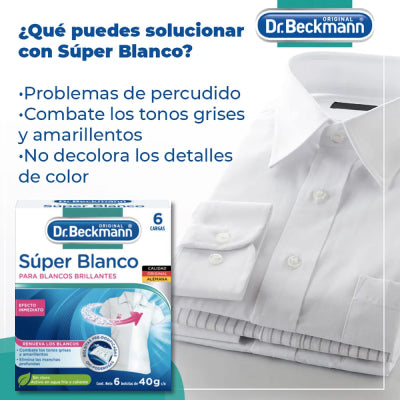 Dr. Beckmann Super Blanco Blanqueador Intensivo 3 x 240 gr