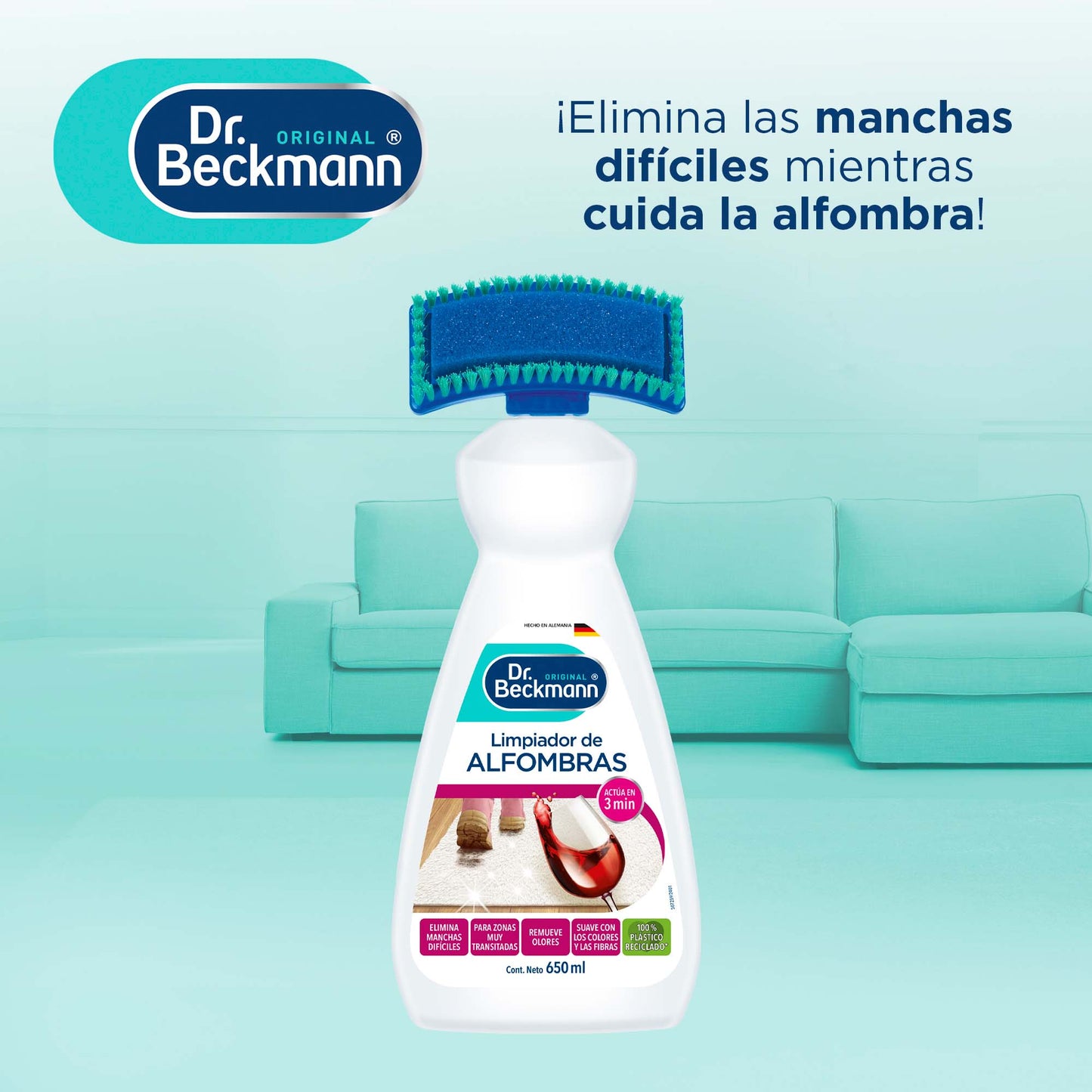 Dr. Beckmann Limpiador de Alfombras 3 x 650 cc