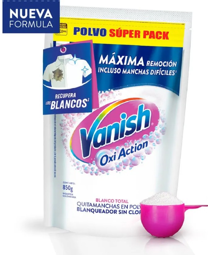 Vanish Quitamanchas ropa blanca polvo 850 gr