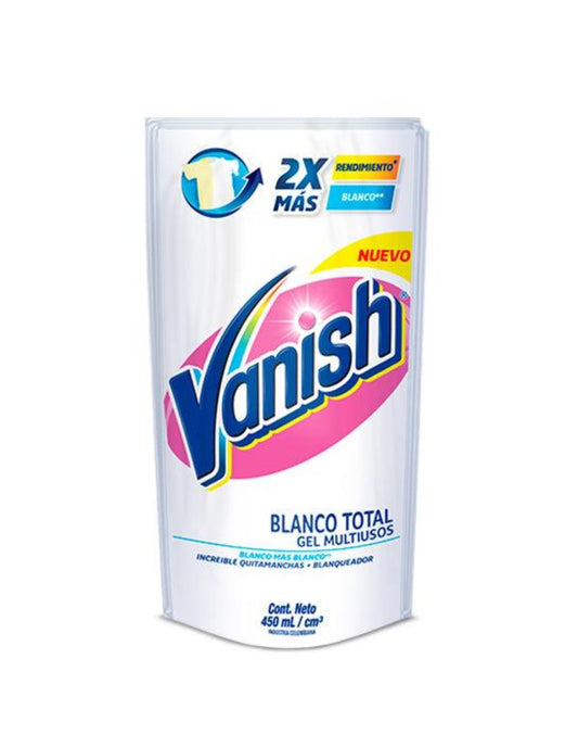 Vanish Quitamanchas ropa blanca liquido multiuso 450 cc - Puntolimpieza