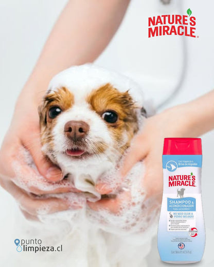 Natures Miracle Shampoo Perro Cachorro Cotton Breeze 473 cc