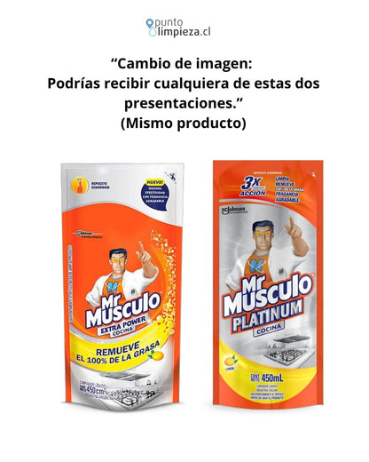 Mr Musculo Antigrasa Cocina Extra Power Recarga 450 cc