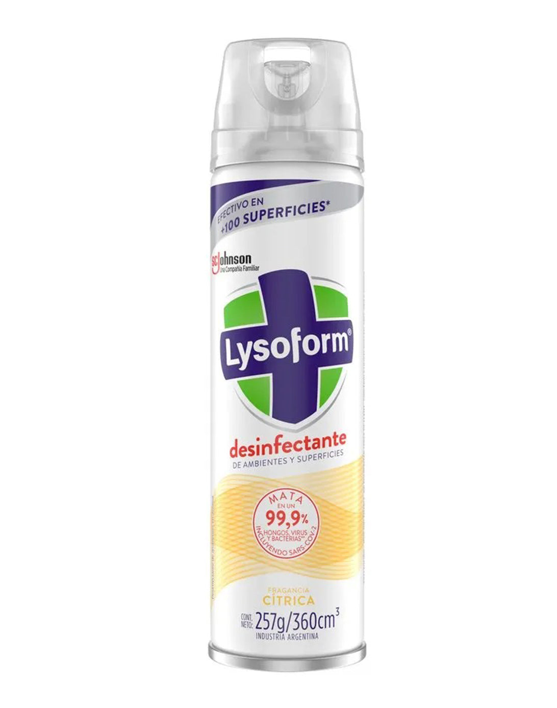 Lysoform Desinfectante de ambiente y superficie Citrico 360 cc