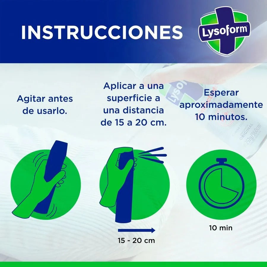Lysoform Desinfectante de ambiente y superficie Citrico 360 cc