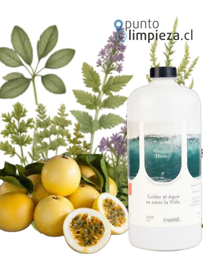 Freemet Recarga Aromatizador de ambiente y telas Maracuya-Hierbas 1 L