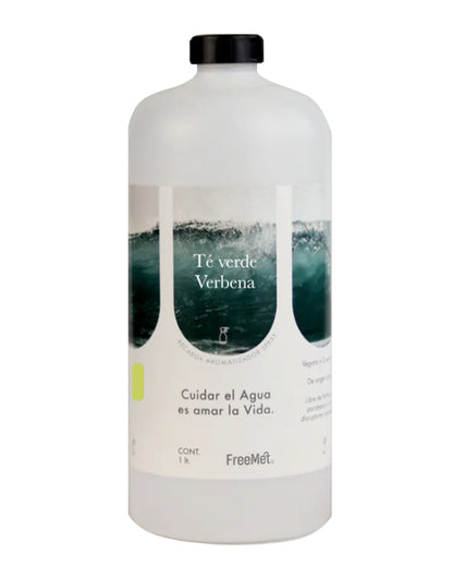 Freemet Recarga Aromatizador de ambiente y telas Té Verde y Verbena 1 L