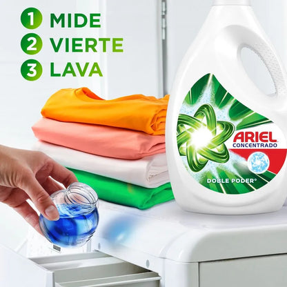 Ariel Power Liquid Detergente liquido concentrado 6 x 1,8 L