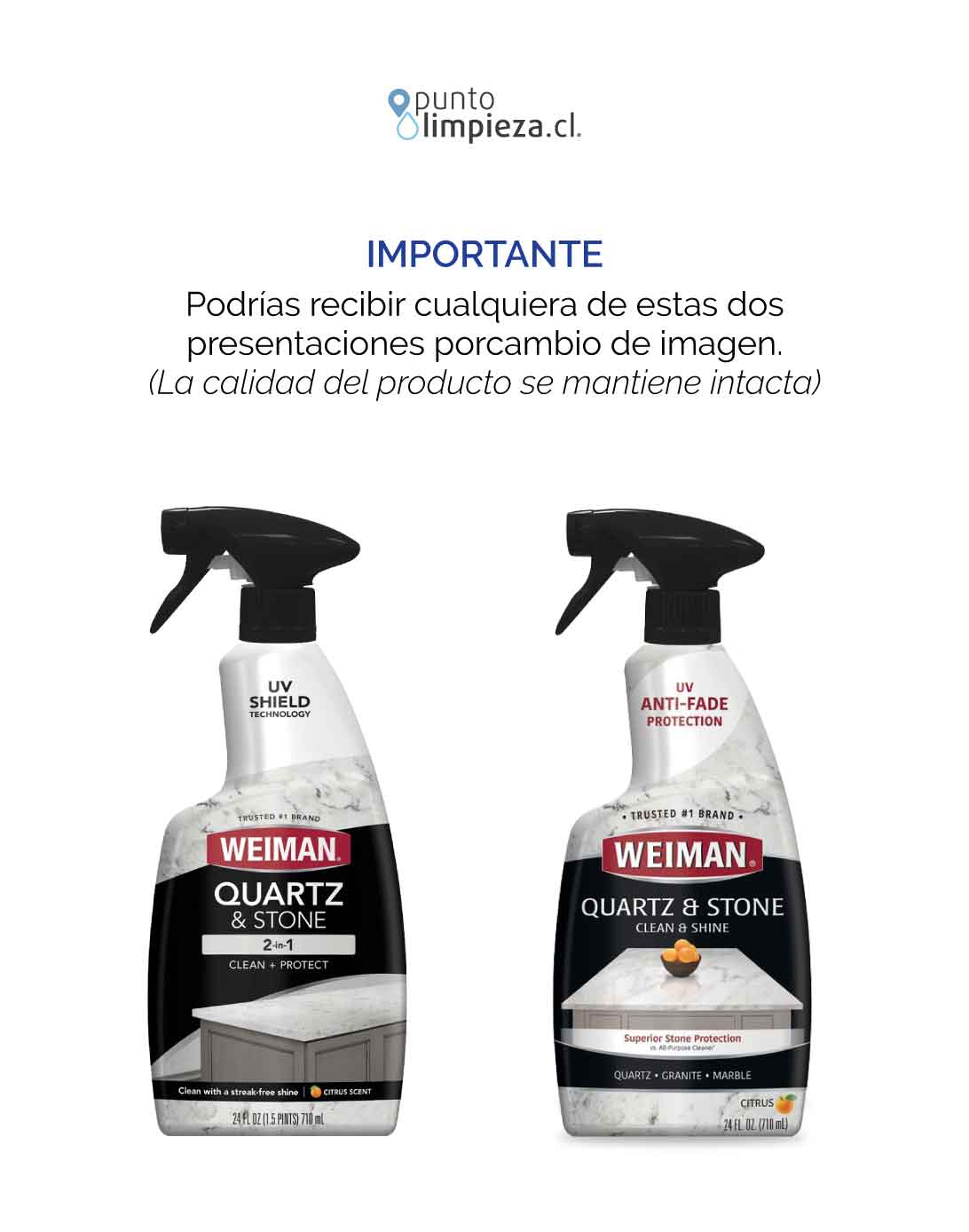 Weiman Limpiador y Abrillantador para Quarzo 710 cc