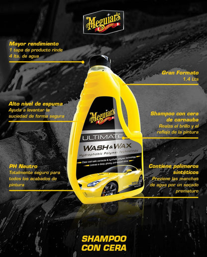 Meguiar's Shampoo con Cera Ultimate Wash & Wax 1,4 L