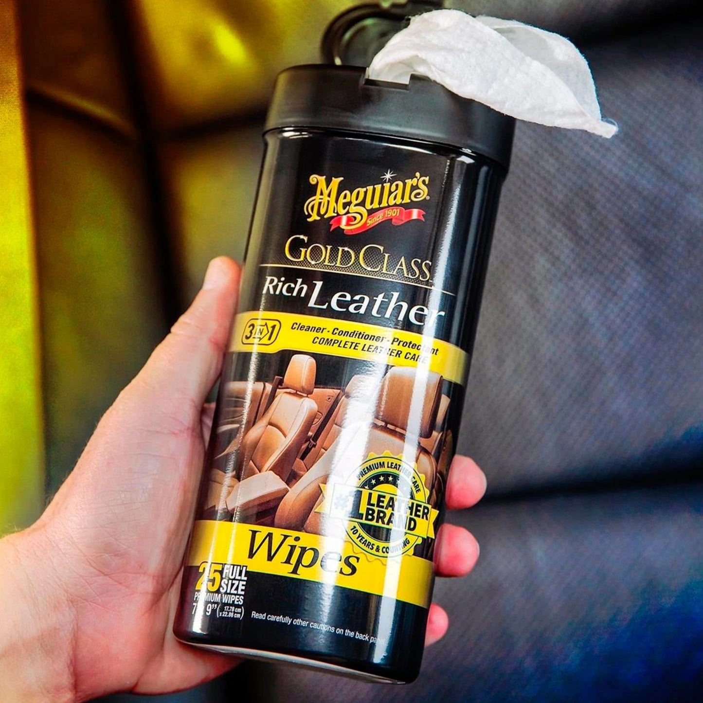 Meguiar's Wipes Cuero Gold Class 25 unid