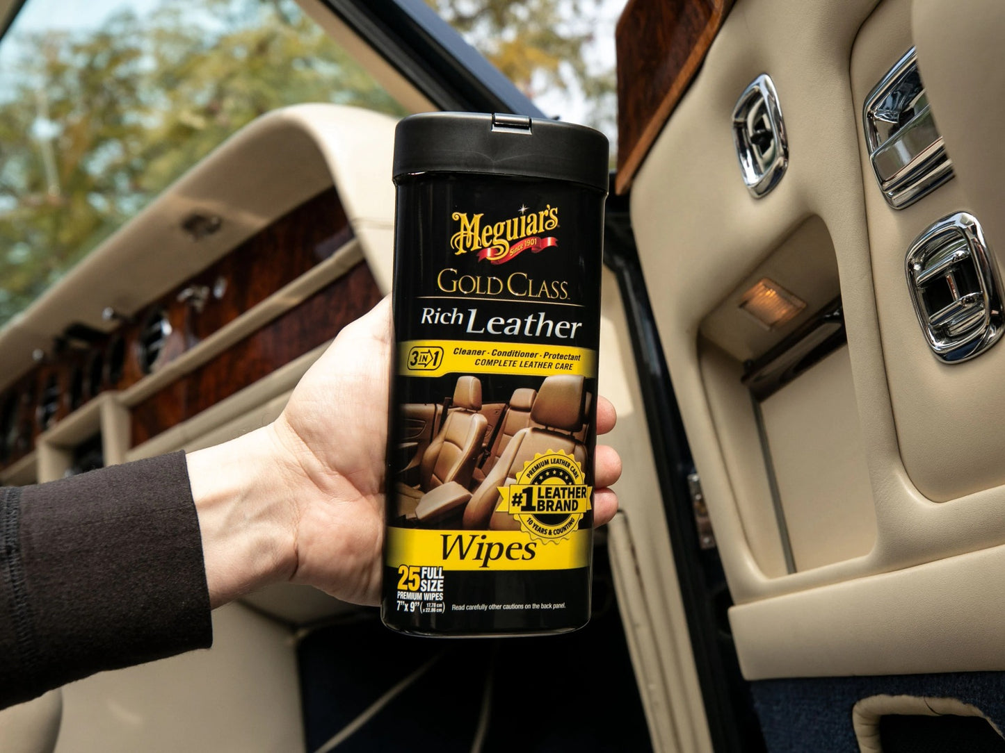 Meguiar's Wipes Cuero Gold Class 25 unid