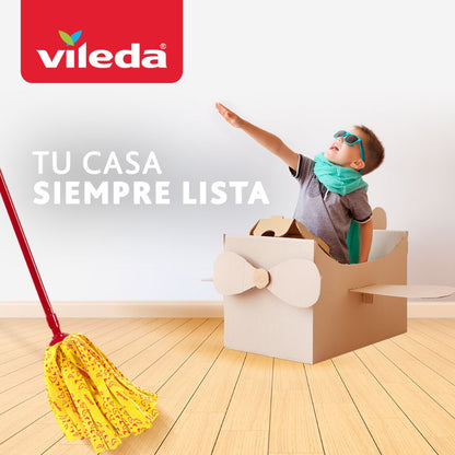 Vileda Mopa Suave 30% Microfibras con Mango 1 unid
