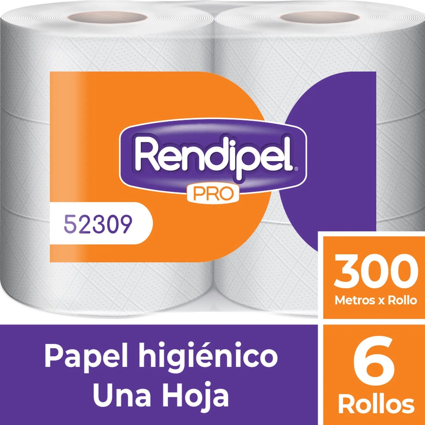 Rendipel Papel Higiénico Industrial Pro 300m 6 rollos - 52309