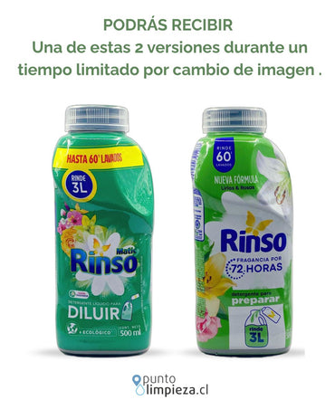 Rinso Detergente Líquido Para Diluir 6 x 500 cc