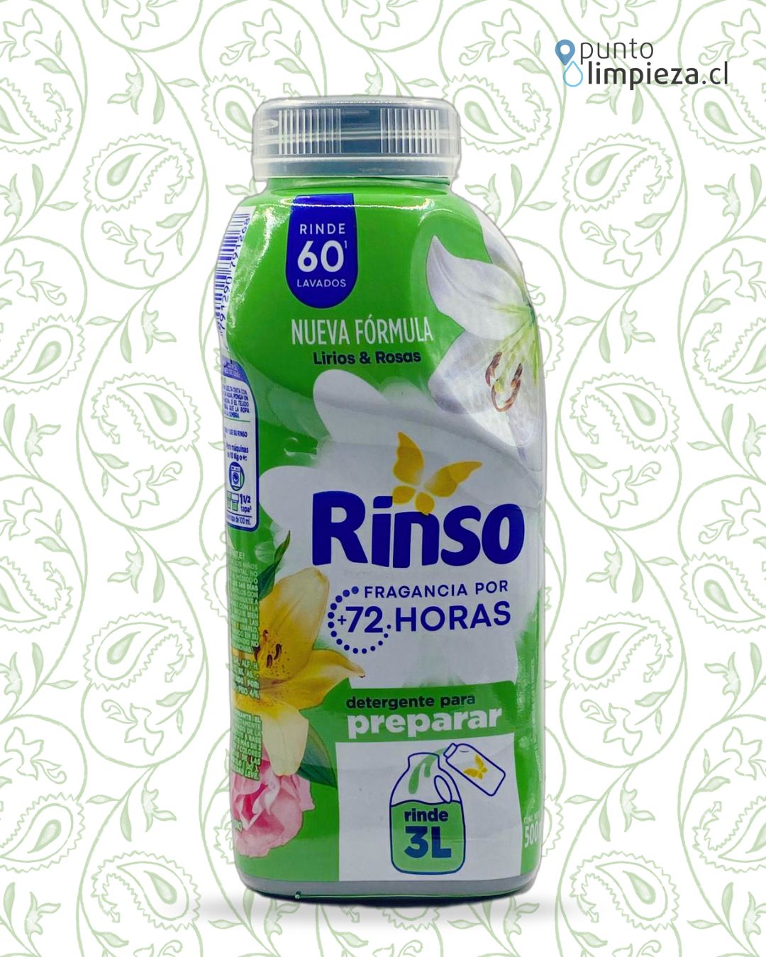 Rinso Detergente Líquido Para Diluir 3 x 500 cc