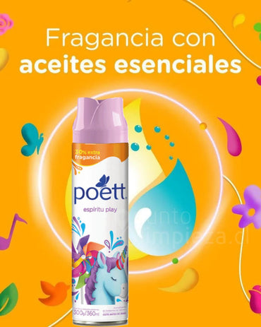 Poett Spray Ambiental Espíritu Play 360 cc