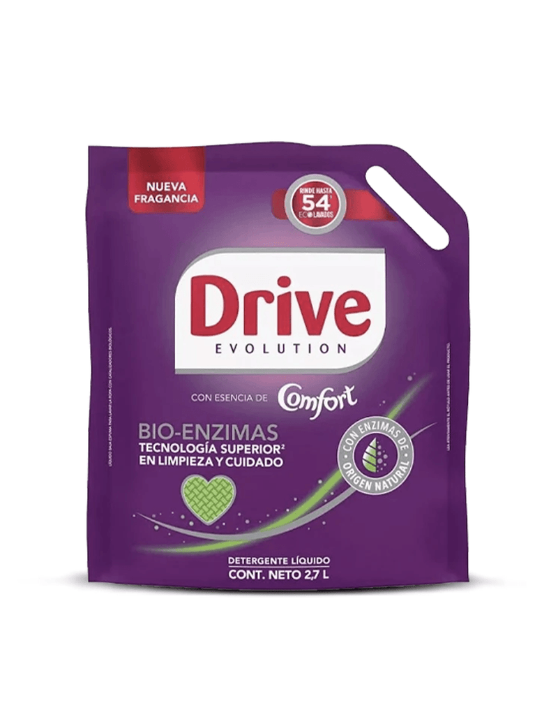 Drive Detergente Liquido Bio-Enzimas Comfort Doypack 2,7 L - Puntolimpieza