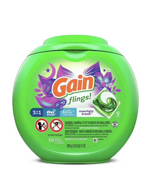 Gain Pods Moonlight Breeze Detergente en capsulas 42 unid - Puntolimpieza