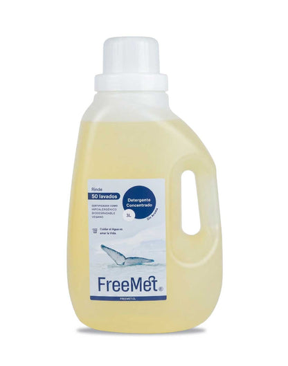 Freemet Detergente liquido concentrado Sin Aroma 3 L