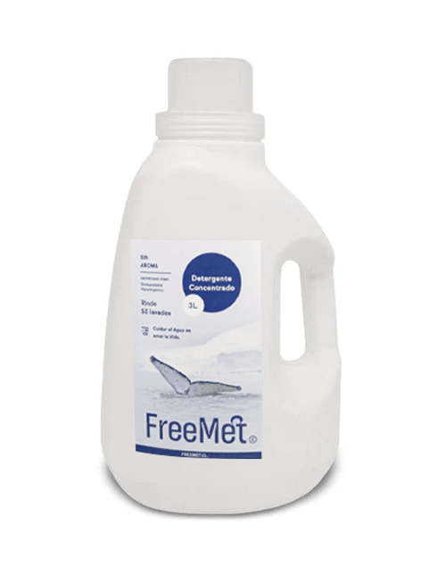 Freemet Detergente liquido concentrado Sin Aroma 3 L - Puntolimpieza