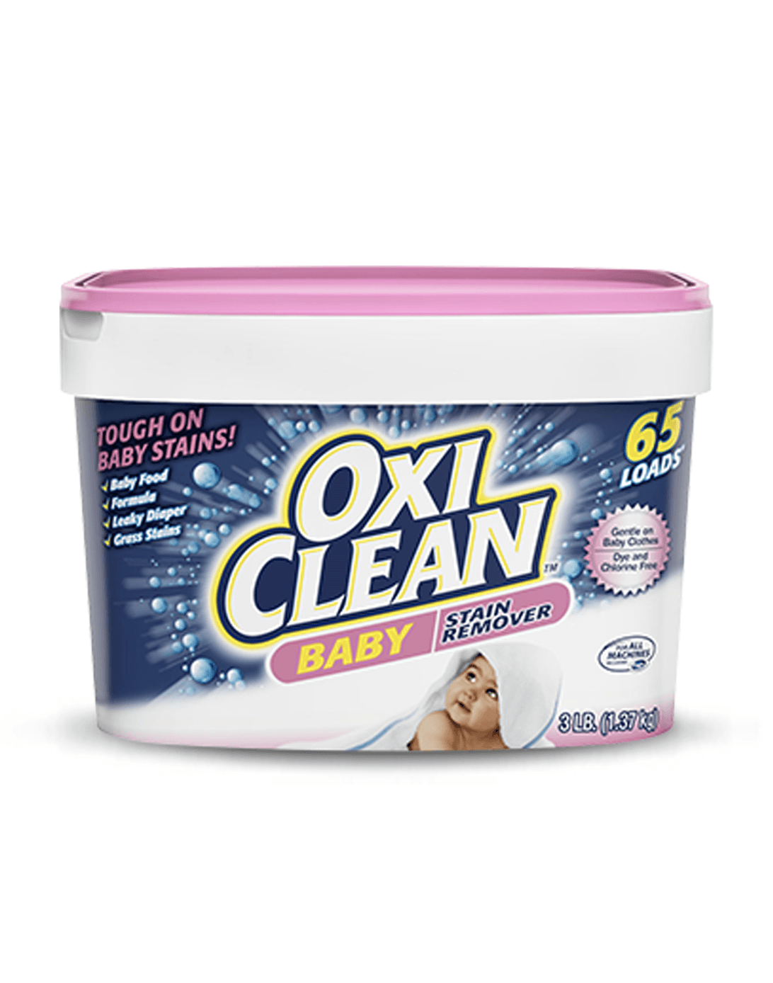 OxiClean Quitamanchas en polvo Bebé 1,36 kg - Puntolimpieza