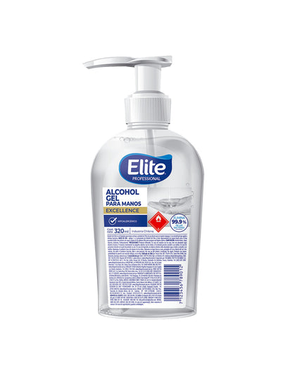 Elite Alcohol Gel Botella 320 cc