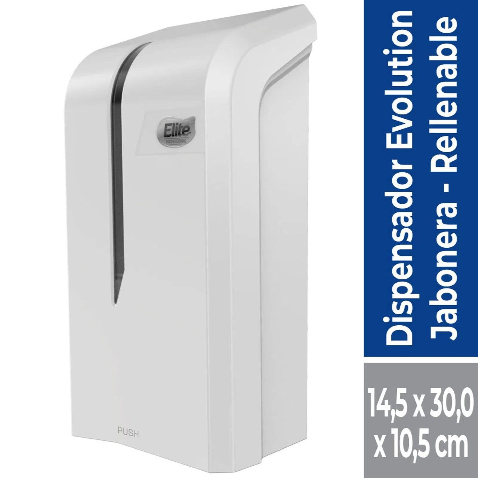 Elite Dispensador De Jabón Rellenable Evolution Blanco 1 unid - Puntolimpieza