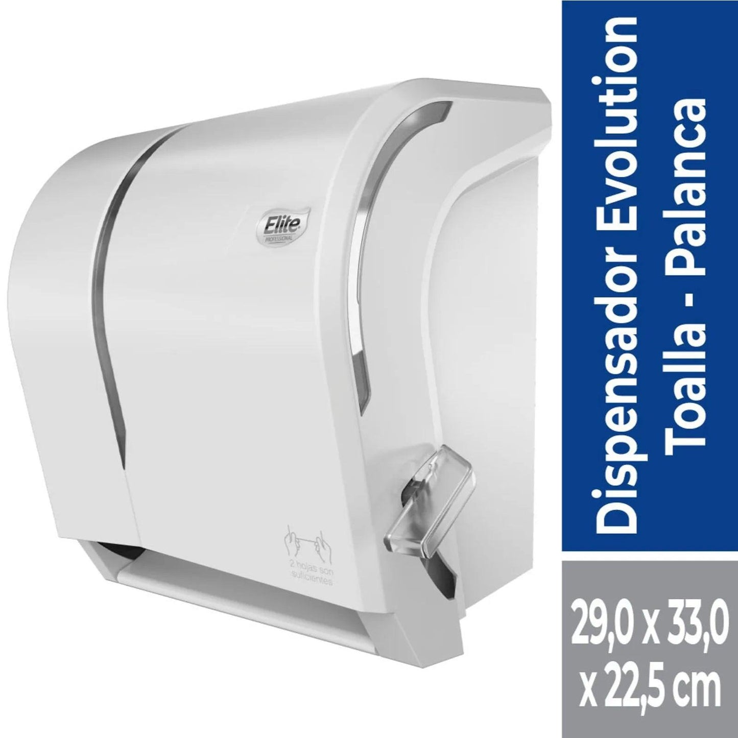 Elite Dispensador Toalla Palanca Evolution Blanco 1 unid - Puntolimpieza