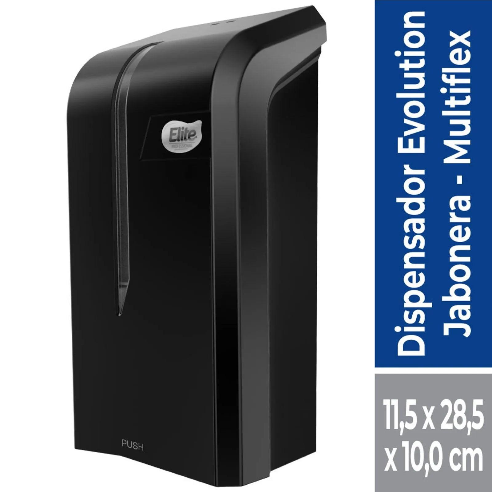 Elite Dispensador De Jabón Multiflex Evolution Negro 1 unid - Puntolimpieza