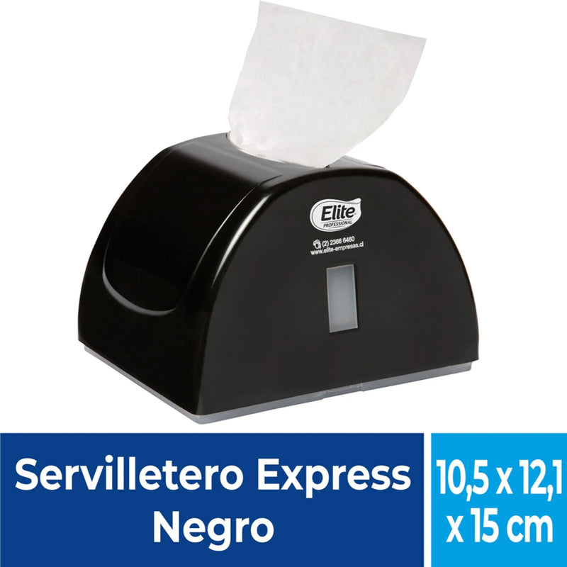 Elite Dispensador Servilleta Express Negro 1 unid