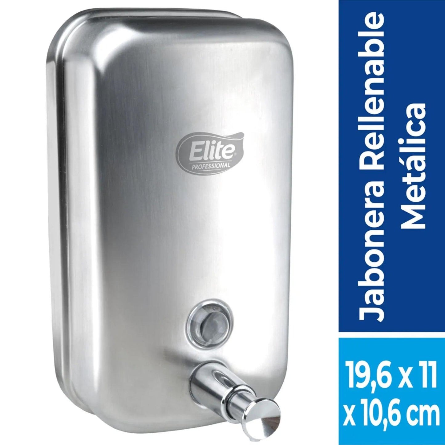 Elite Dispensador De Jabón Rellenable Acero Inoxidable 1 unid - Puntolimpieza