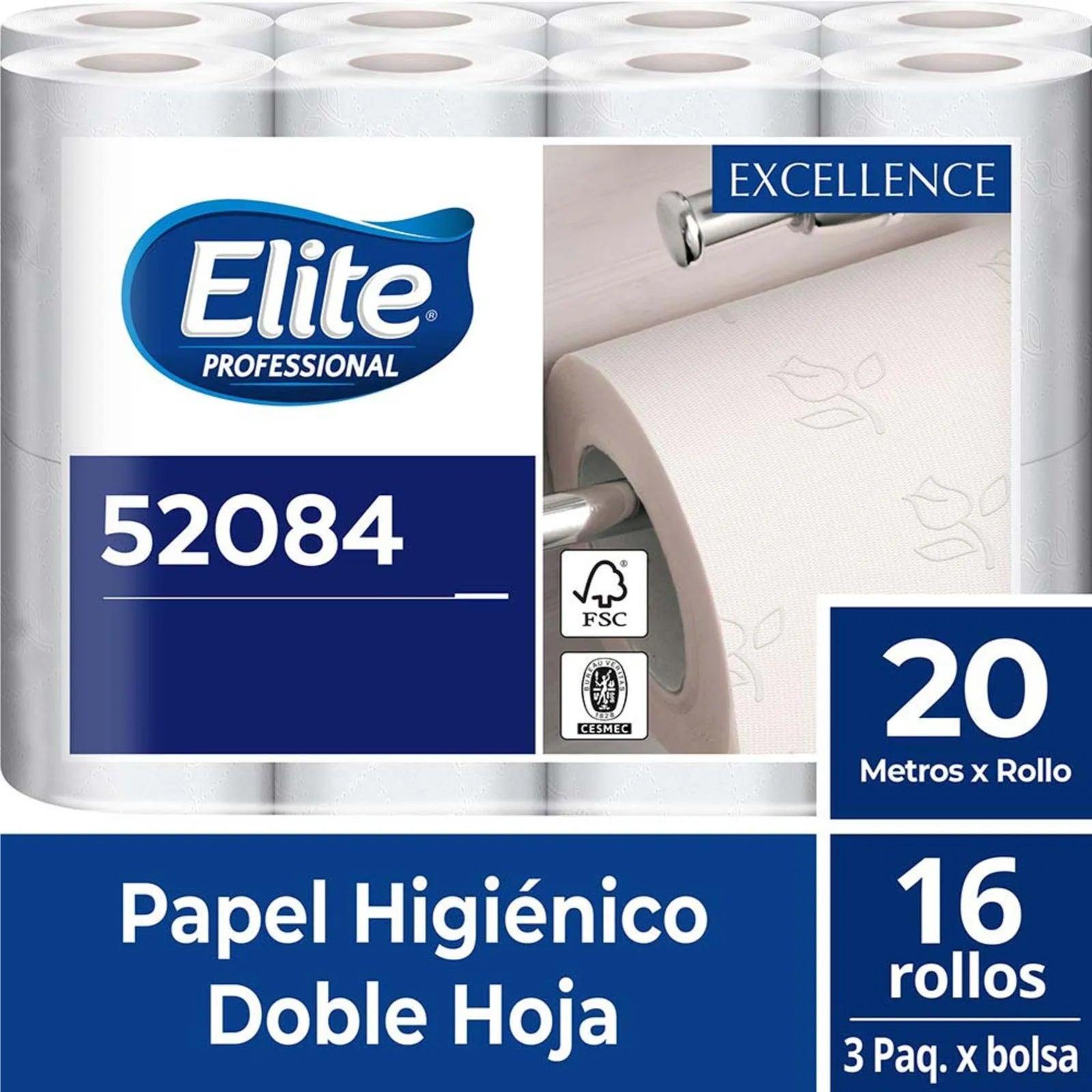 Elite Papel Higiénico Habitaciones Doble Hoja 20 metros 16 rollos - Puntolimpieza