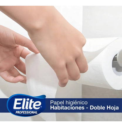 Elite Papel Higiénico Habitaciones Doble Hoja 20 metros 16 rollos