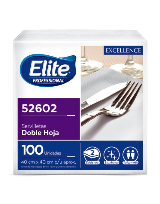 Elite Servilleta Mantel Doble Hoja 100 unid - Puntolimpieza