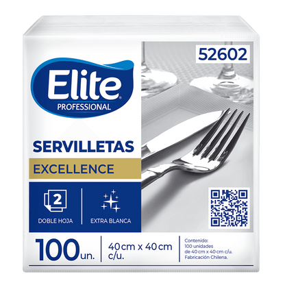 Elite Servilleta Mantel Doble Hoja 24 x 100 unid