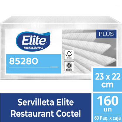 Elite Servilleta Restaurant Cóctel 160 unid - Puntolimpieza