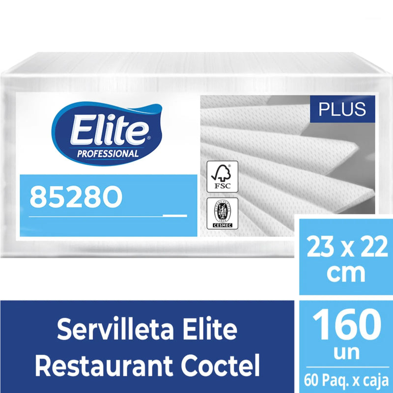 Elite Servilleta Restaurant Cóctel 160 unid