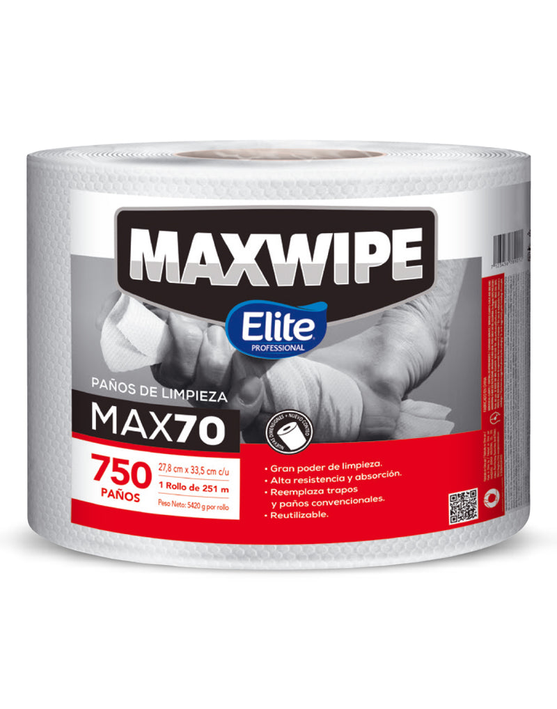 Elite Maxwipe Paños de Limpieza MAX70 750 unid