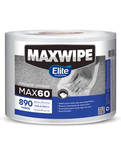 Elite Maxwipe Paños de Limpieza MAX60 890 unid - Puntolimpieza