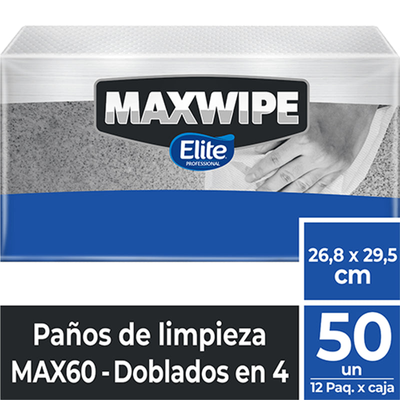 Elite Maxwipe Paños de Limpieza Doblado MAX60 50 unid
