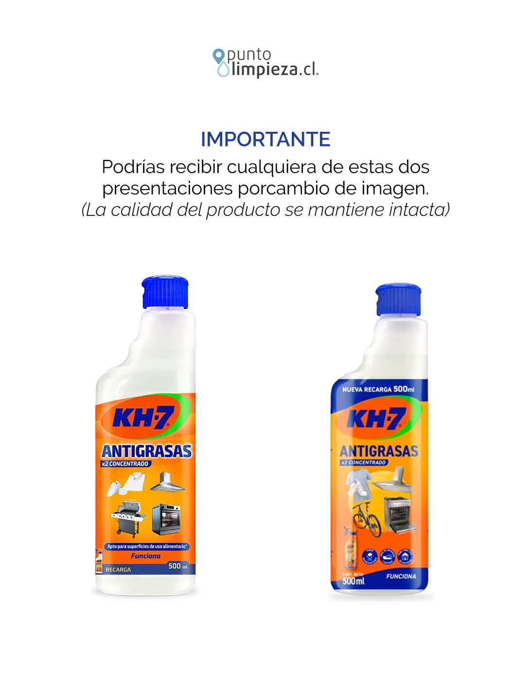 KH-7 Antigrasa Recarga Botella 500 cc