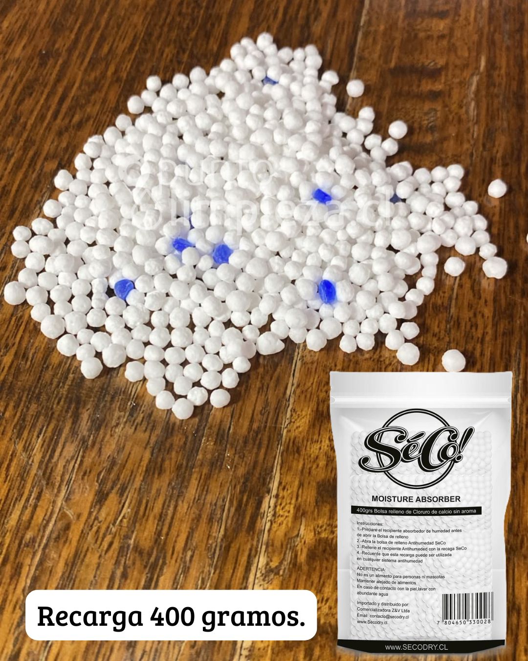 SéCo! Recarga Absorbente Humedad Rellenable 400 gr