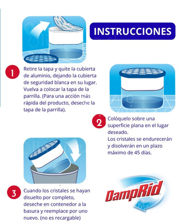 DampRid Absorbente Humedad Desechable 297 gr
