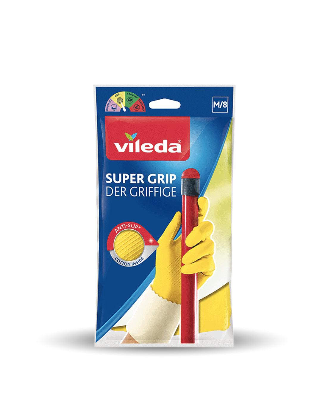 Vileda Guante Antideslizante Super Grip Talla M 1 par - Puntolimpieza