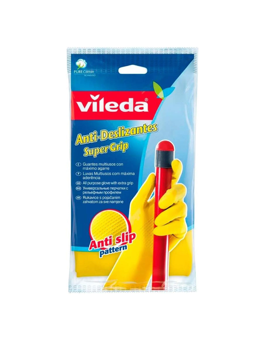 Vileda Guante Antideslizante Super Grip Talla S 1 par