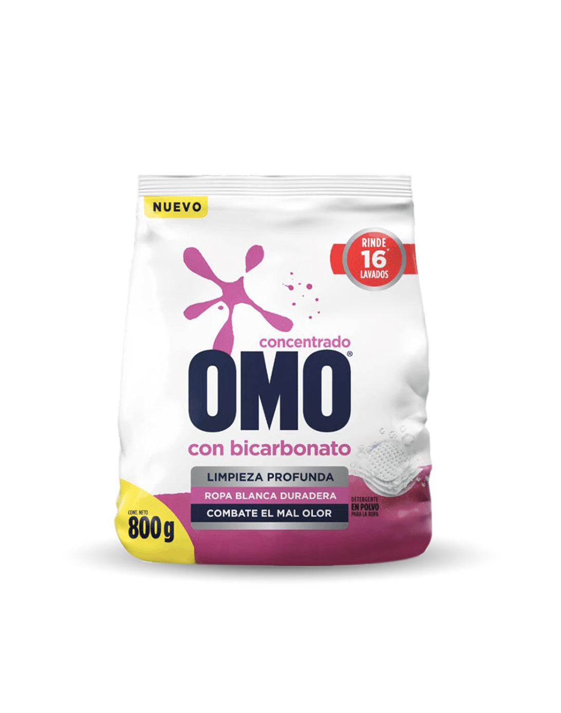 Omo Detergente en polvo con Bicarbonato 800 gr - Puntolimpieza